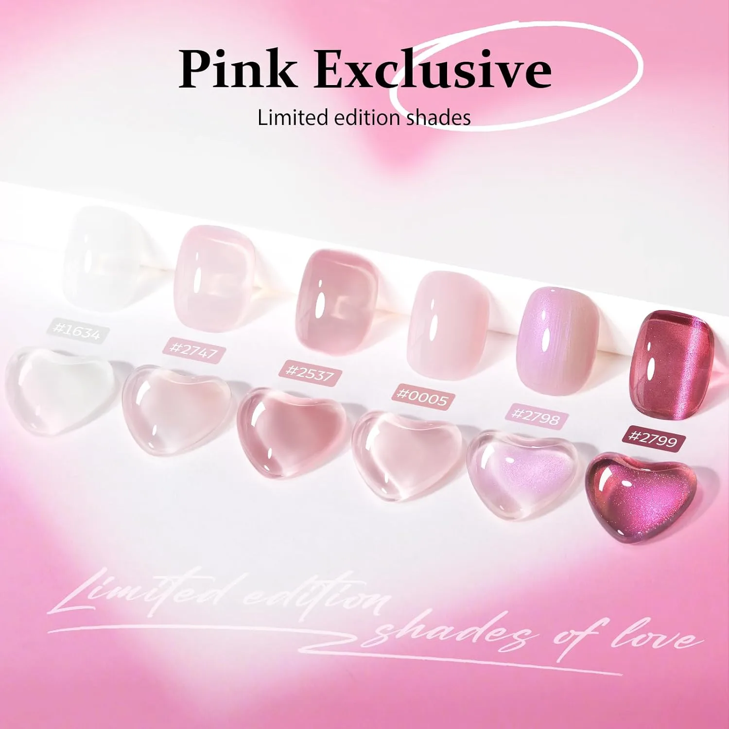 modelones Cat Eye Gel Nail Polish Set Jelly 6Colors