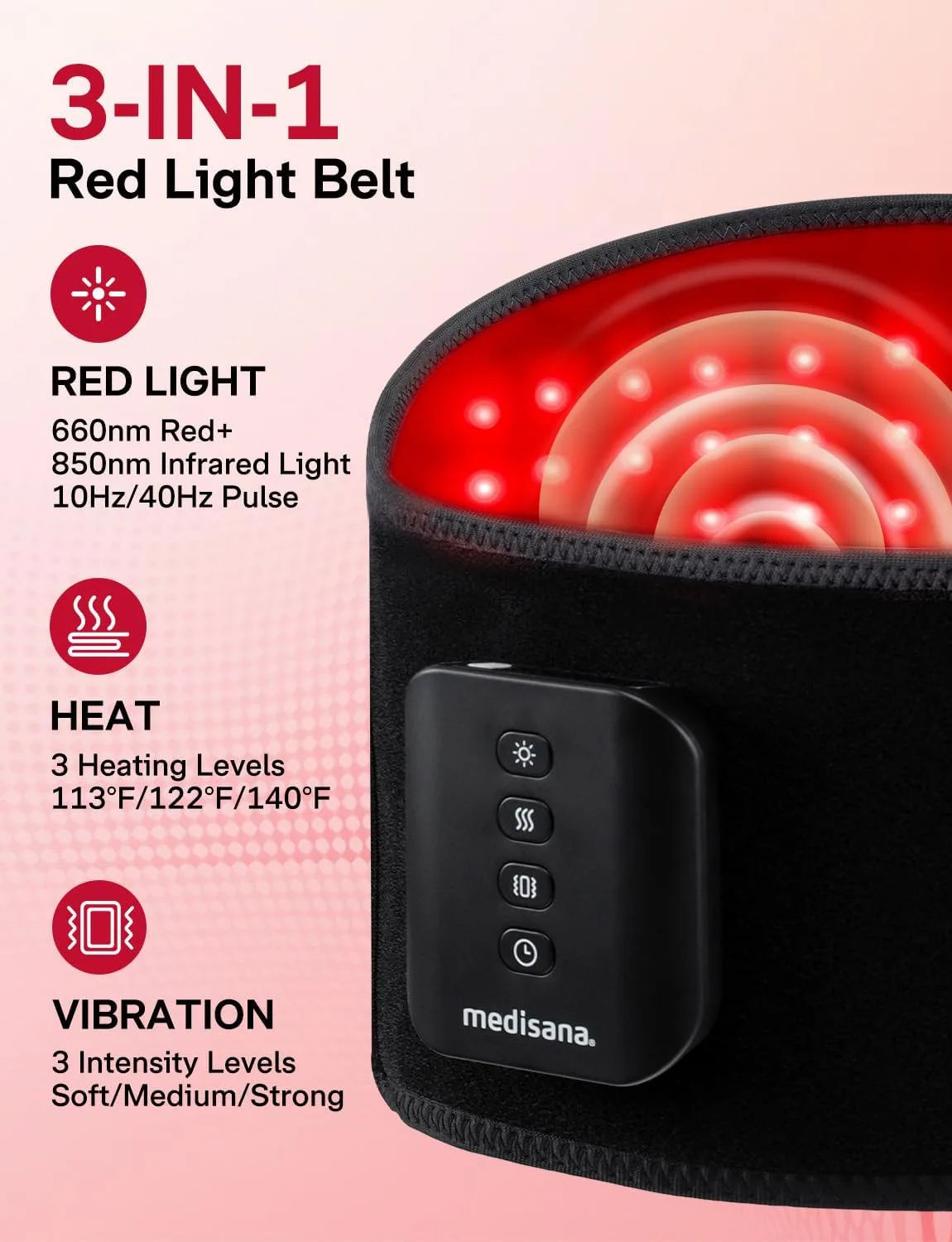 Medisana Upgraded Red Light Therapy for Body