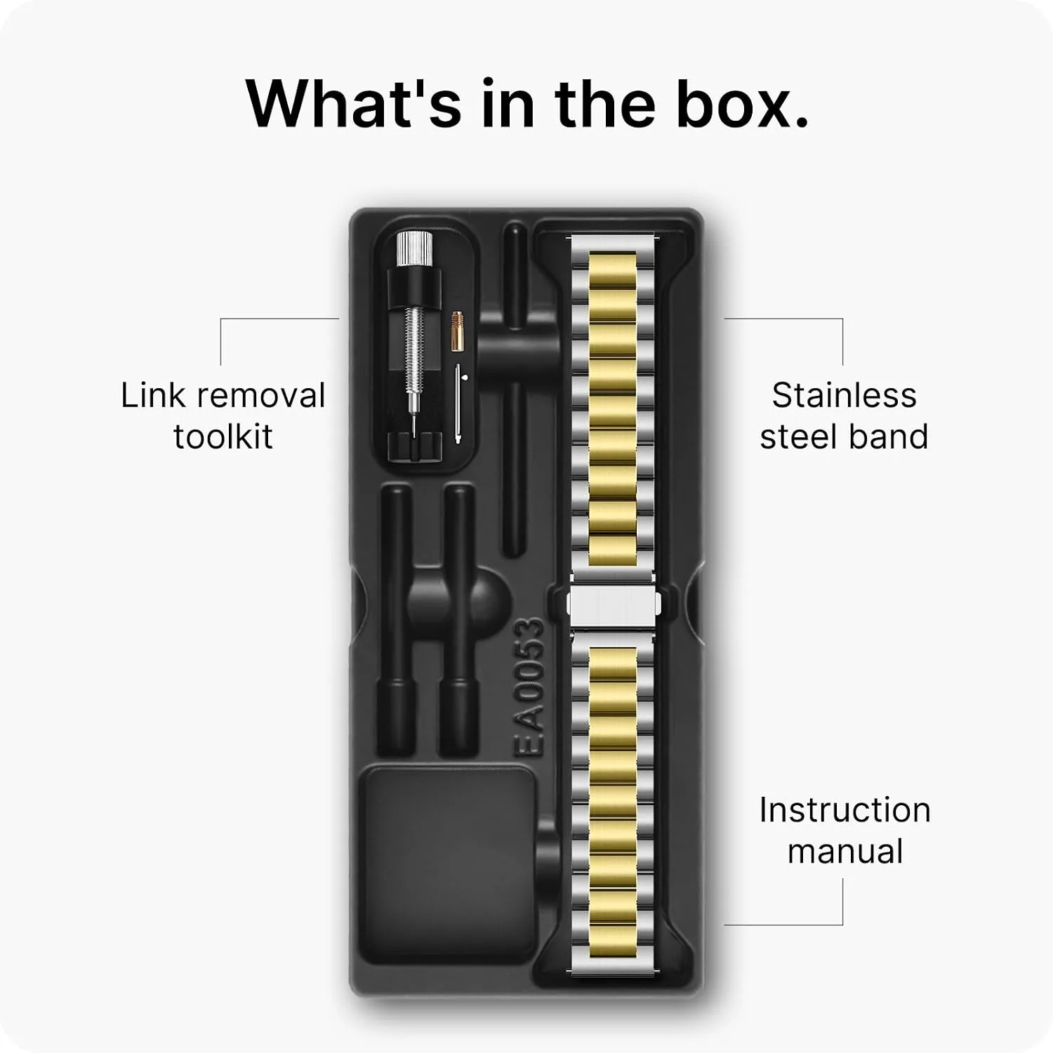 Fullmosa 20mm Quick Release Metal Watch Band for Garmin Samsung