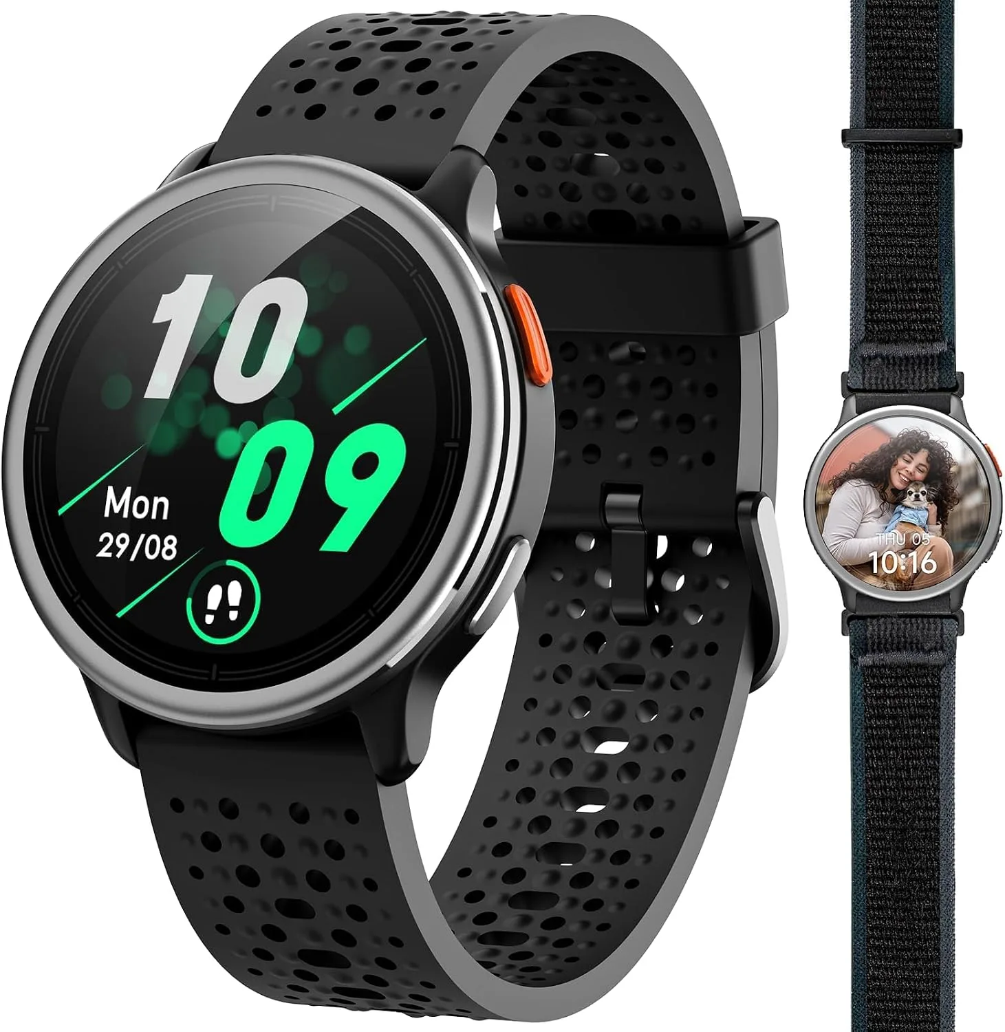 Quican Smart Watch for Women & Men, Compatible with iPhone & Android