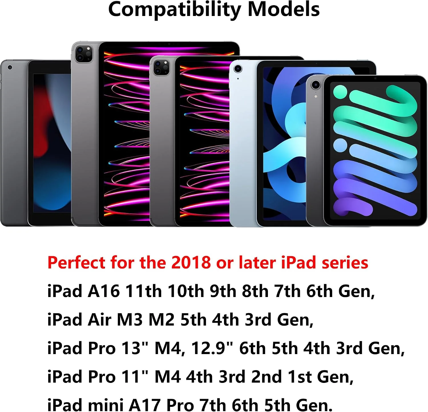 Stylus Pen for iPad A16 11th 10th 9th 8th 7th 6th Generation, iPad Pro 12.9 11 13 inch M4, iPad Air M3 M2 5th 4th 3rd Gen, iPad mini A17 Pro 7 6 5, for Apple Pencil Pro 1st 2nd Gen Alternative (Blue)