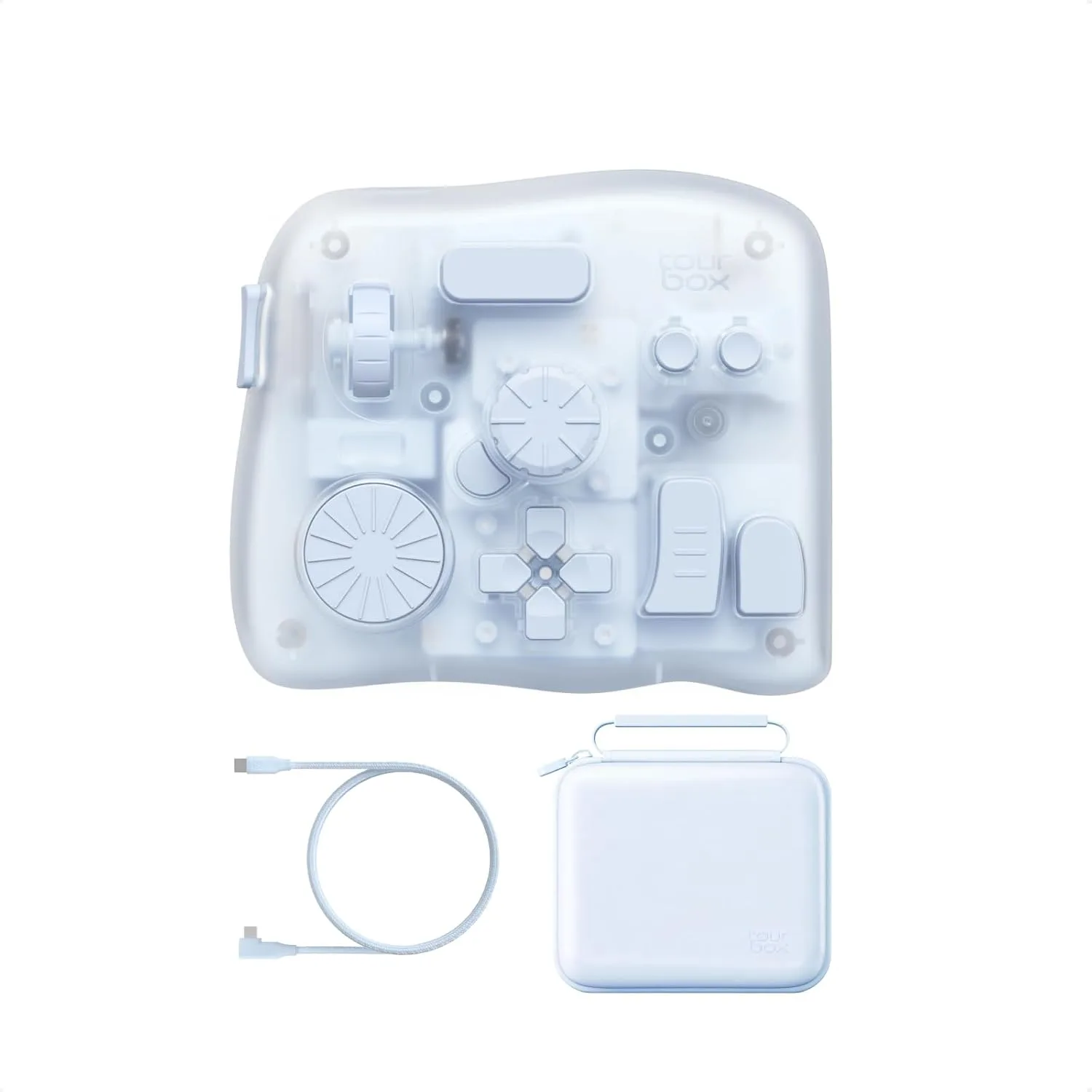 TOUR BOX Elite Plus Editing Controller Kit, Complete Control, Glacier Blue