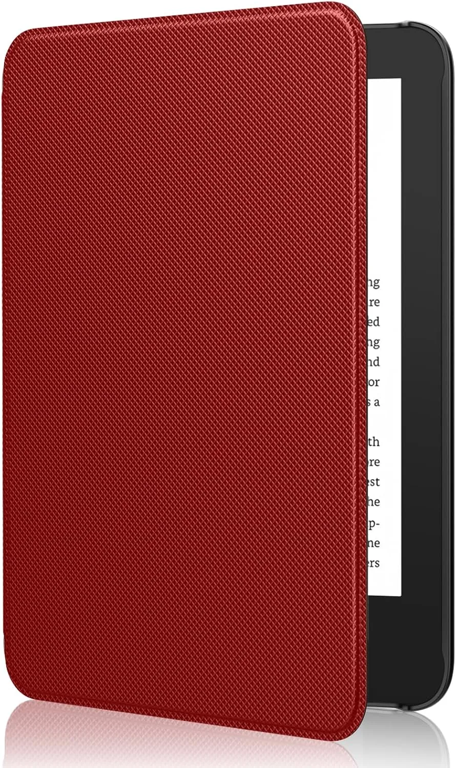 MoKo Case for 6" Amazon Kindle Basic 11th Gen 2024/2022, Red