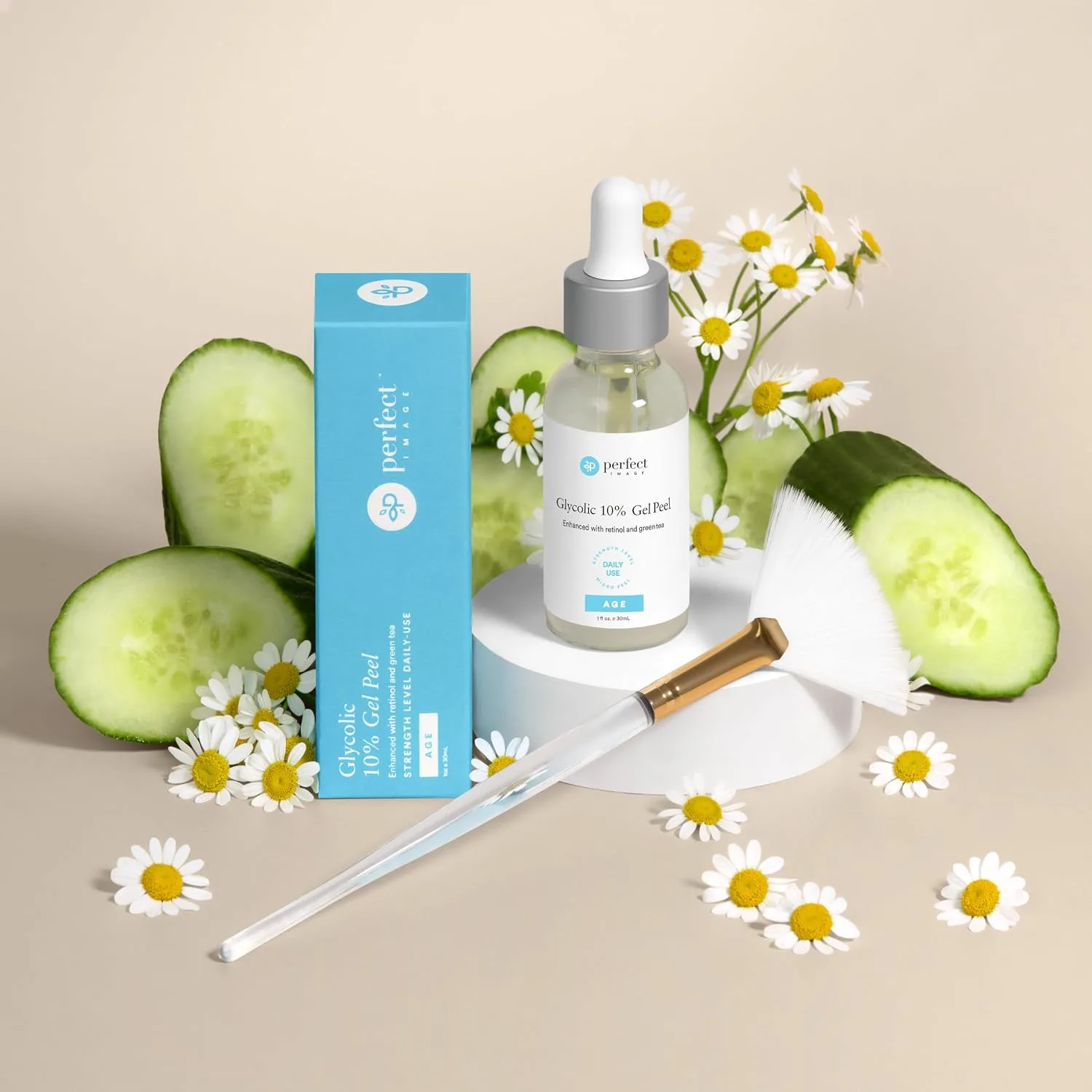 Glycolic Gel Peel - Enhanced with Retinol and Green Tea Extract (10% Strength)
