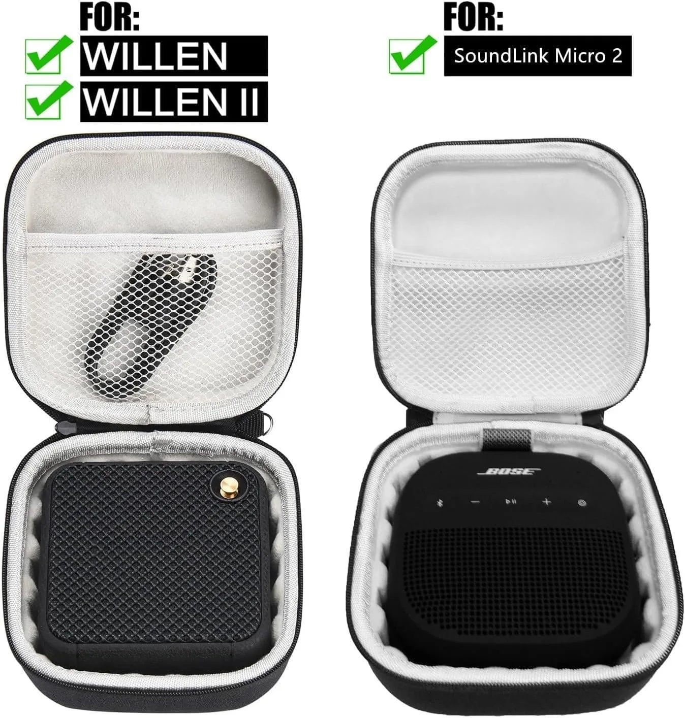 Hard Case for Marshall WILLEN/II & Bose SoundLink Micro 2