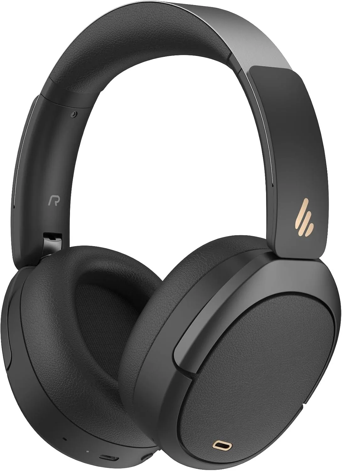 Edifier W80 Over Ear Headphones with -49dB Active Noise Cancelling, Black
