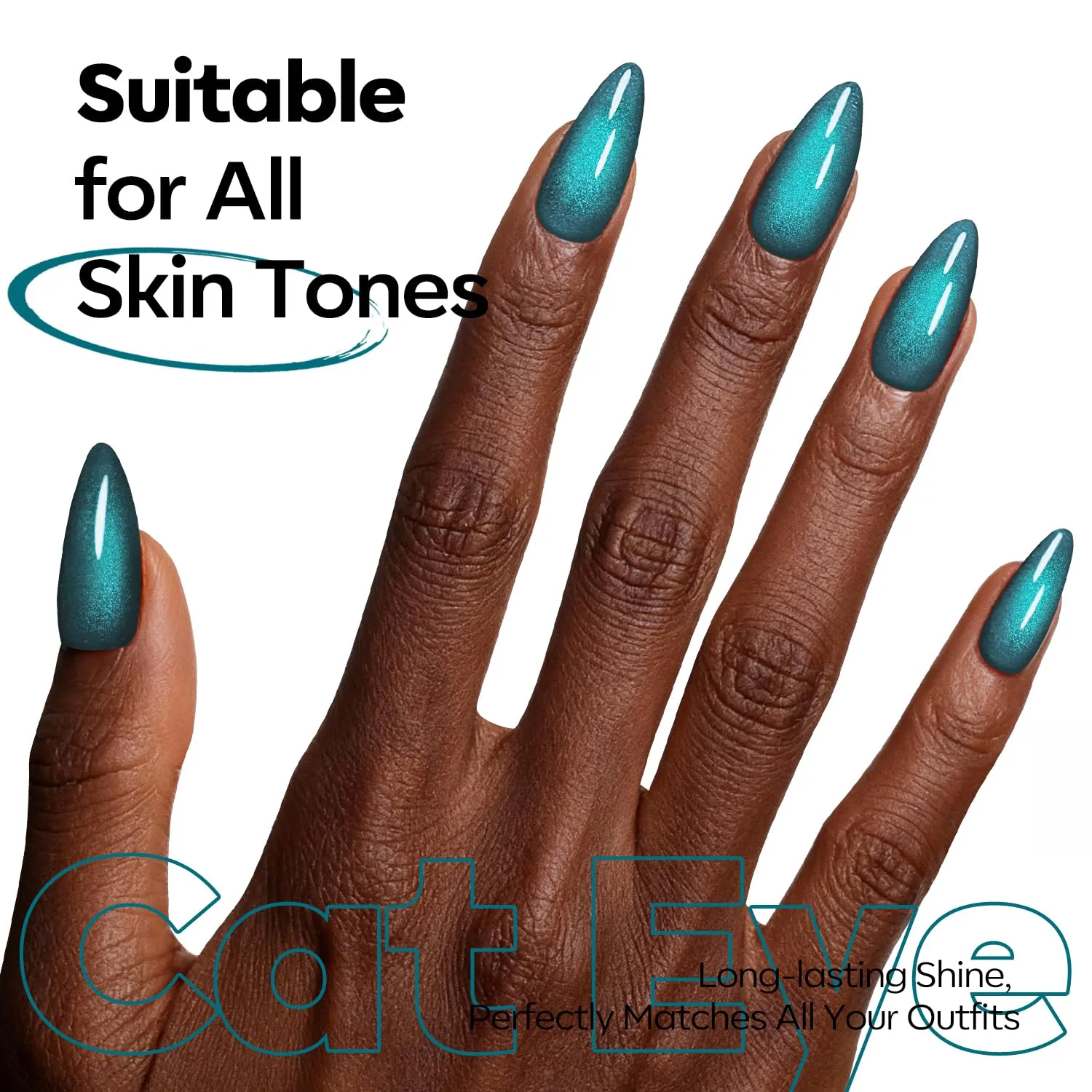 modelones Cat Eye Gel Nail Polish Silk Blue Cat Eye Gel Polish