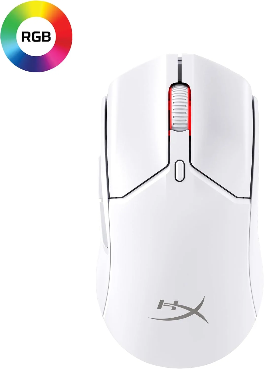 HyperX Pulsefire Haste 2 Mini – Wireless Gaming Mouse for PC Compact Lightweight Bluetooth 2.4GHz White