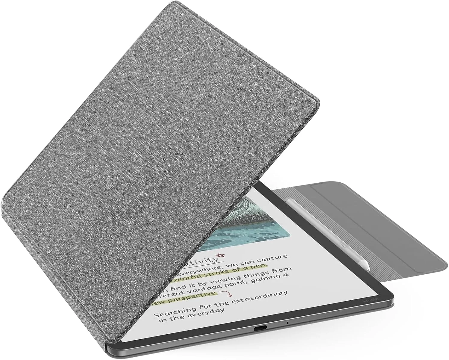 MoKo Magnetic Case for 11" Kindle Scribe 3rd & Colorsoft 1st, Denim Gray