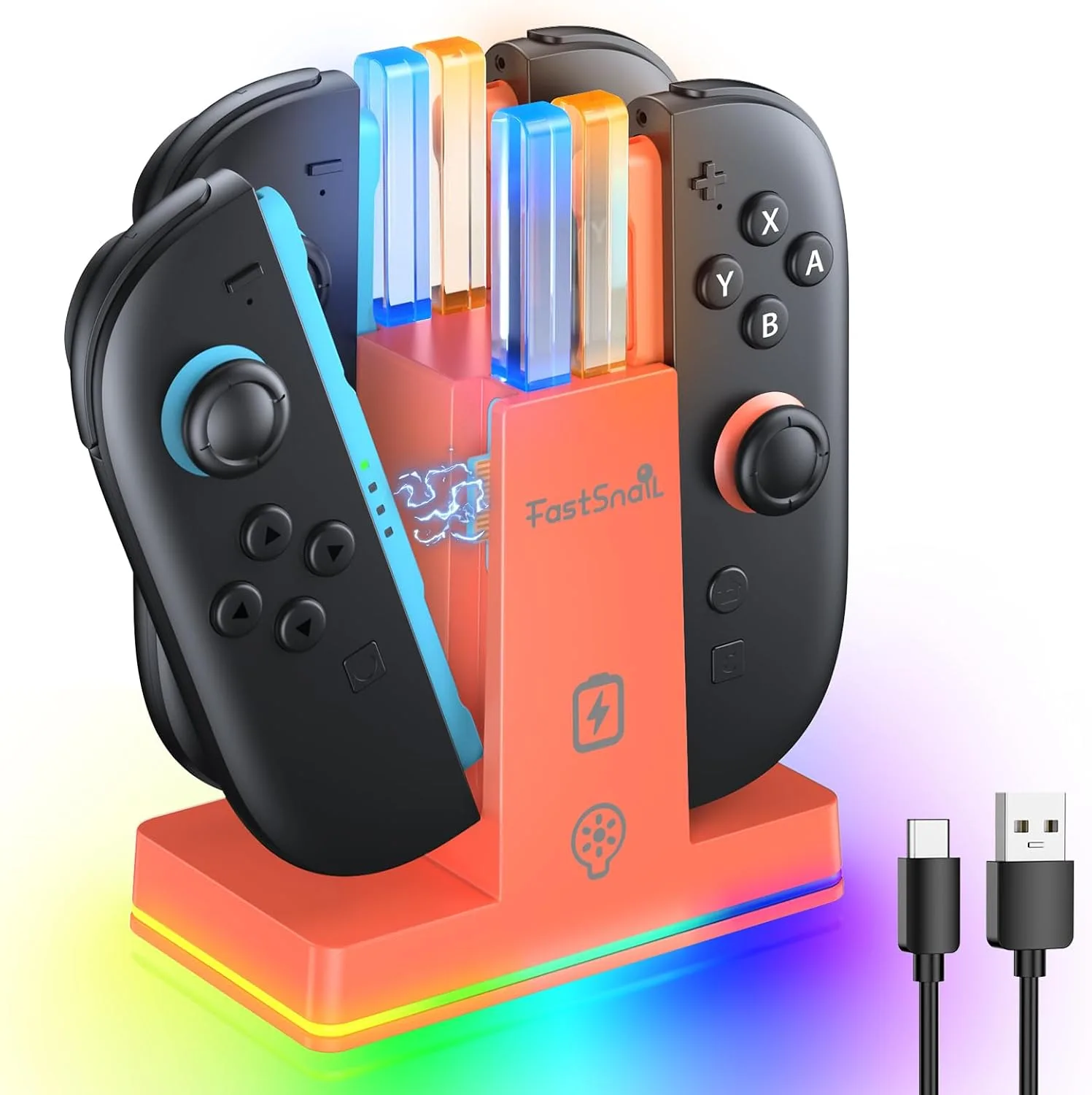 FASTSNAIL Switch 2 Controller Charger Dock for Nintendo Switch 2 for JoyCon