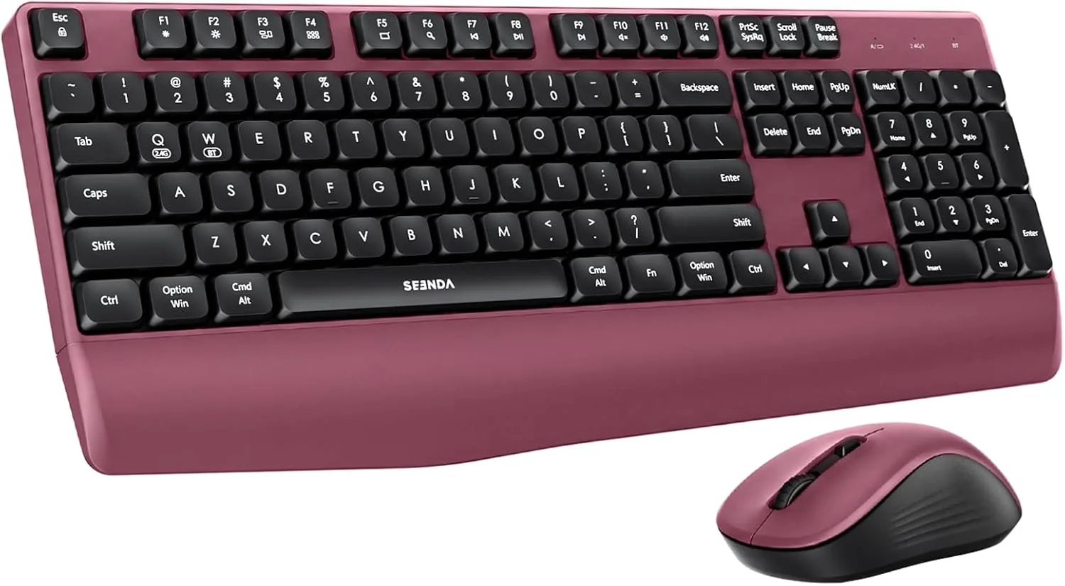 seenda COE200 Wireless Bluetooth Keyboard and Mouse Combo with Wrist Rest