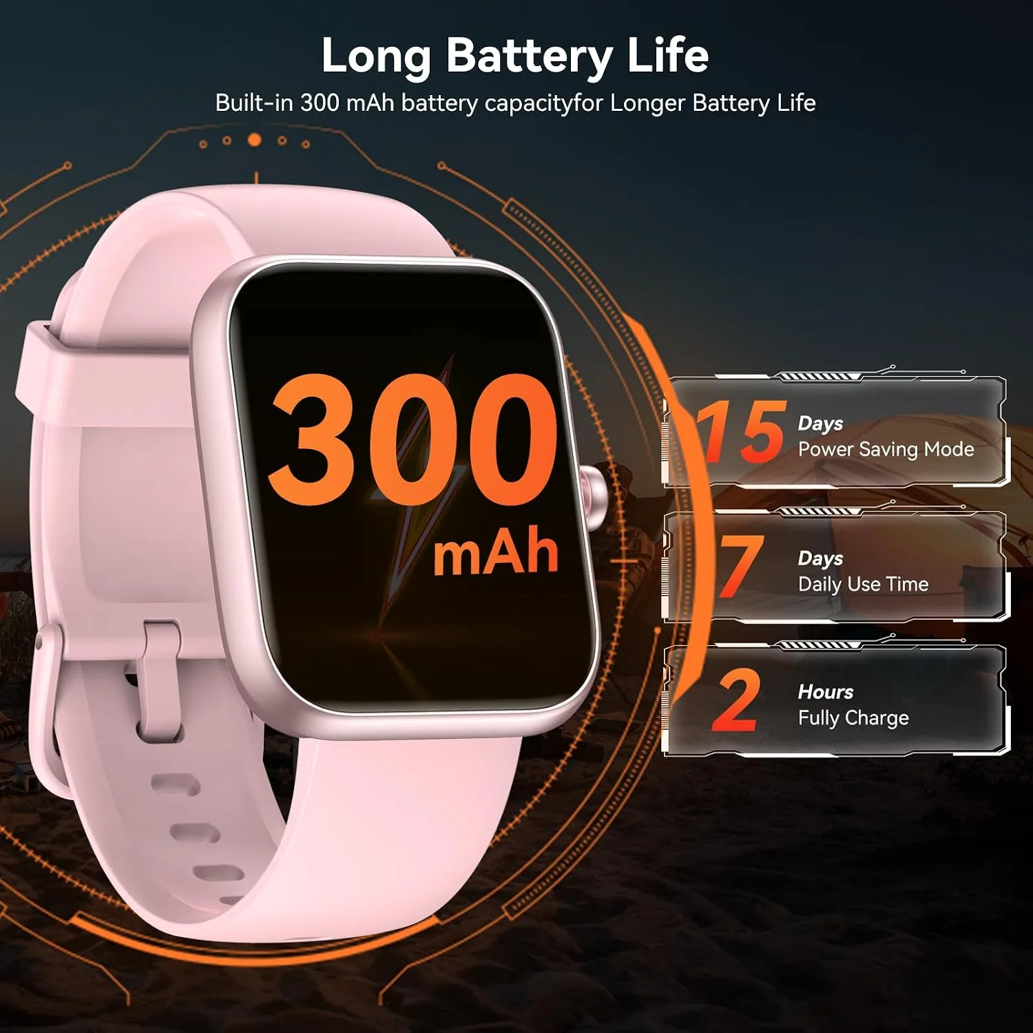 Smart Watch, Alexa Built-in Voice Assistant, 1.83" HD Touchscreen (Answer/Make Call), IP68 Waterproof, 120+ Sport Modes for Fitness Tracker, 24/7 Heart Rate & Sleep Monitor for iPhone Android iOS
