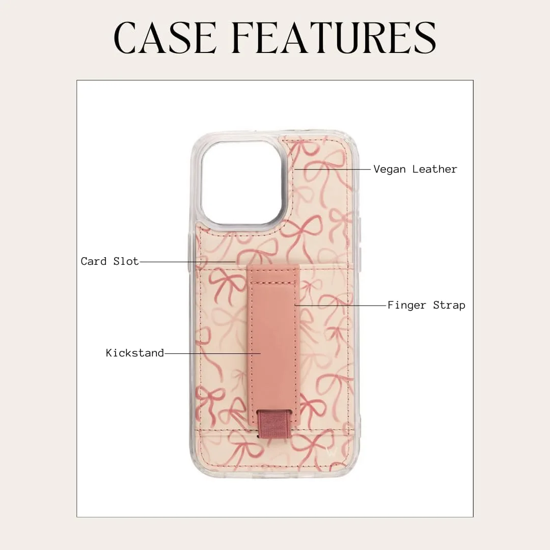Walli Cases Wallet Phone Case for iPhone 13, Card Holder Kickstand