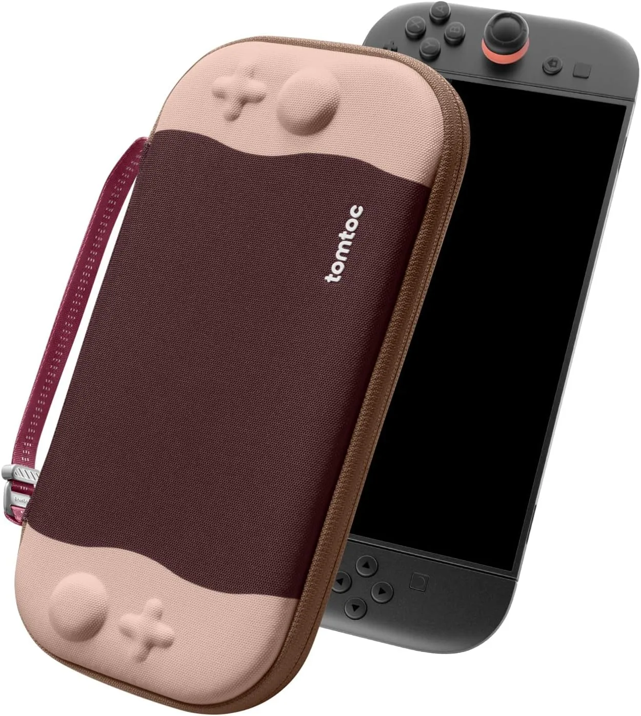 Funda tomtoc Slim para Nintendo Switch 2 Protección Militar Cherry