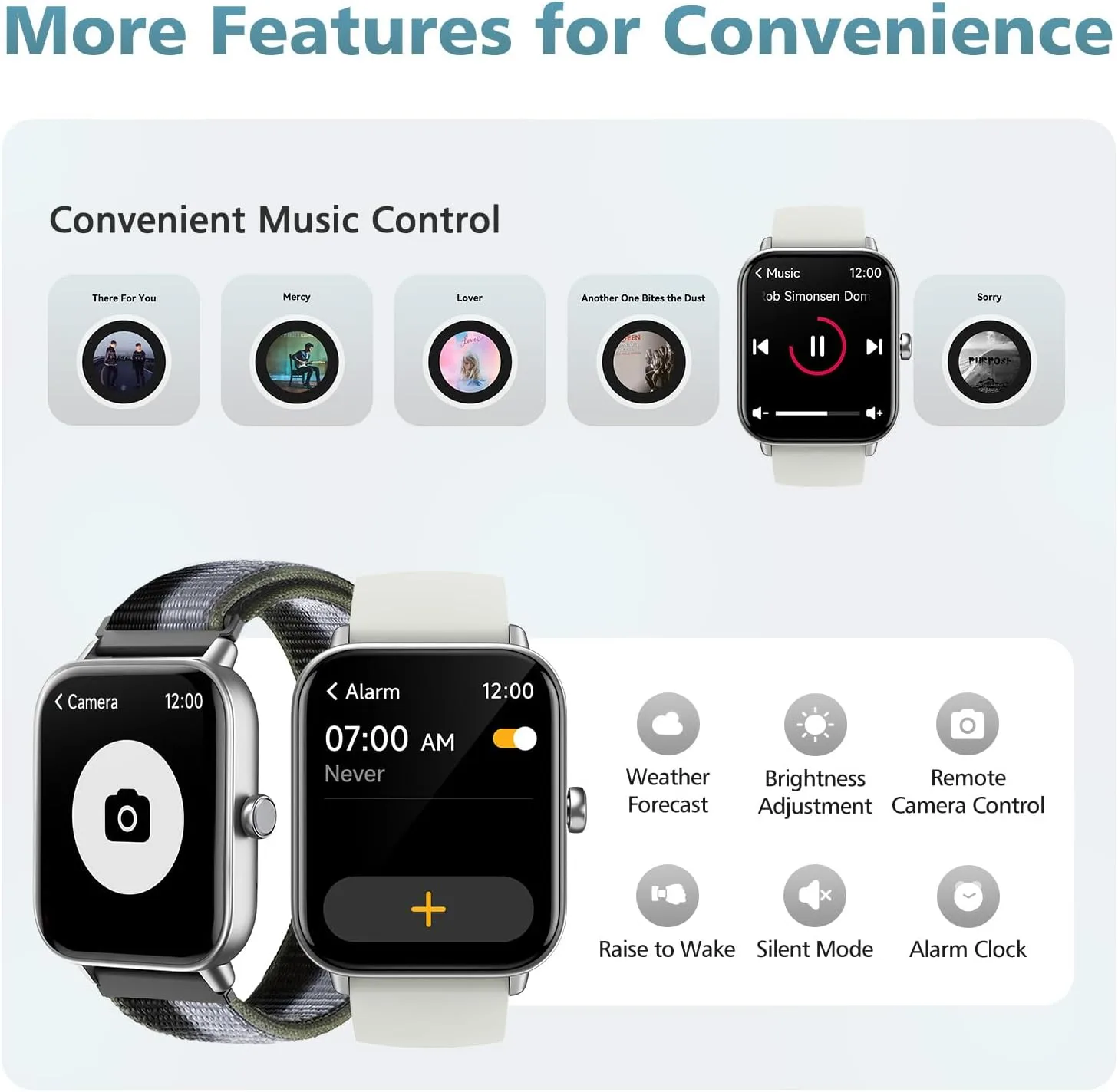 Smart Watch for Android Phones & iPhones, 120+ Sport Modes Fitness Watch