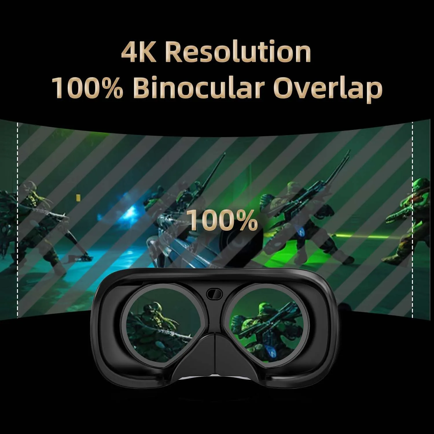 DPVR E4 PC VR Headset, Virtual Reality Headset for PC, SteamVR, 120Hz