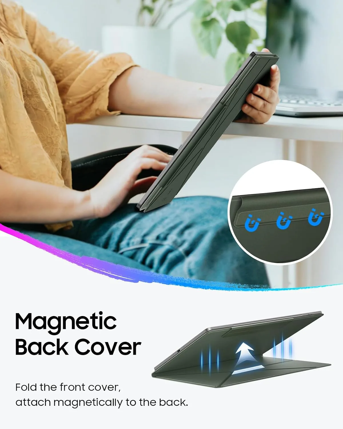 Fintie Magnetic Case for 11" Kindle Scribe 3rd Gen 2025 & Colorsoft, Green