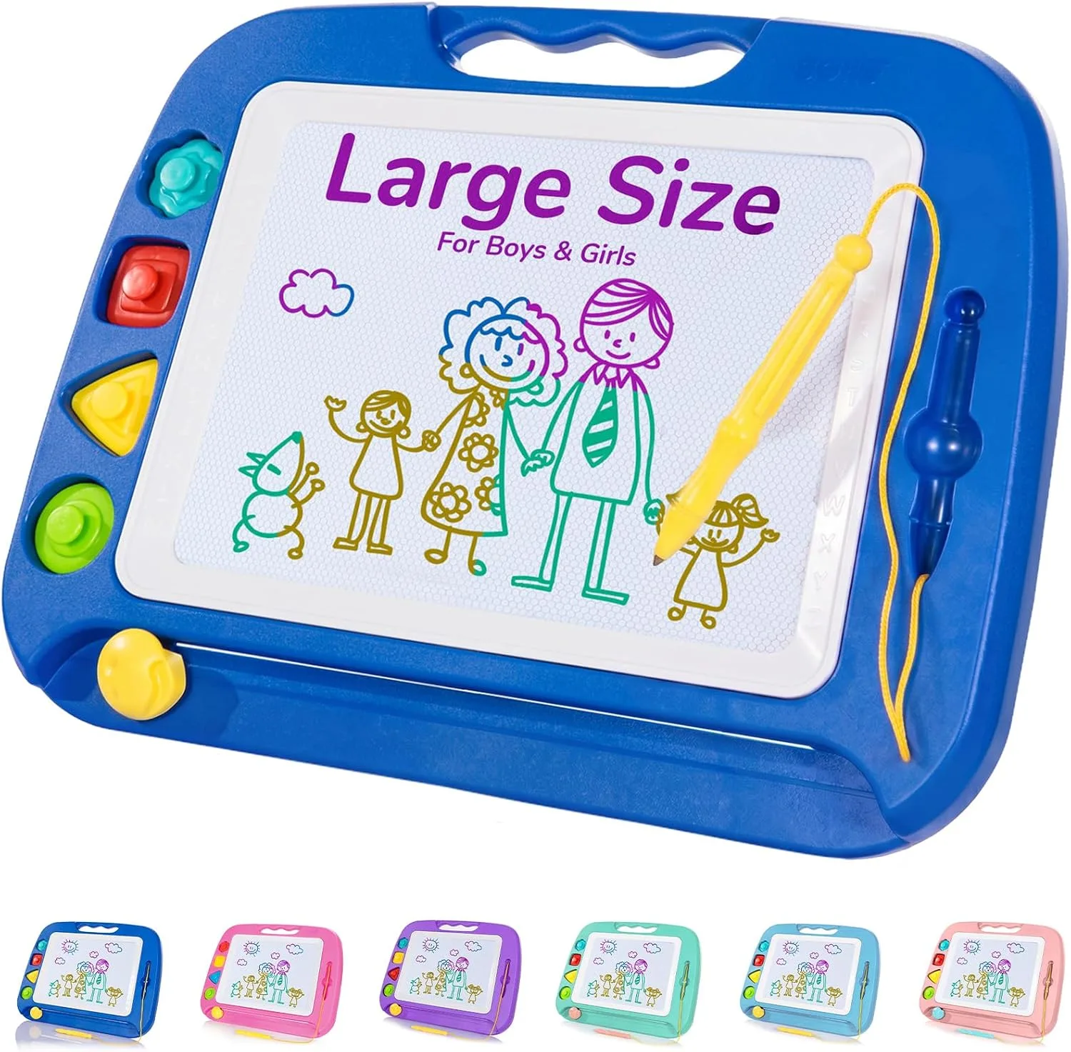 SGILE Magnetic Drawing Board for Kids, Toddler Doodle Toys, Large 16 × 13"
