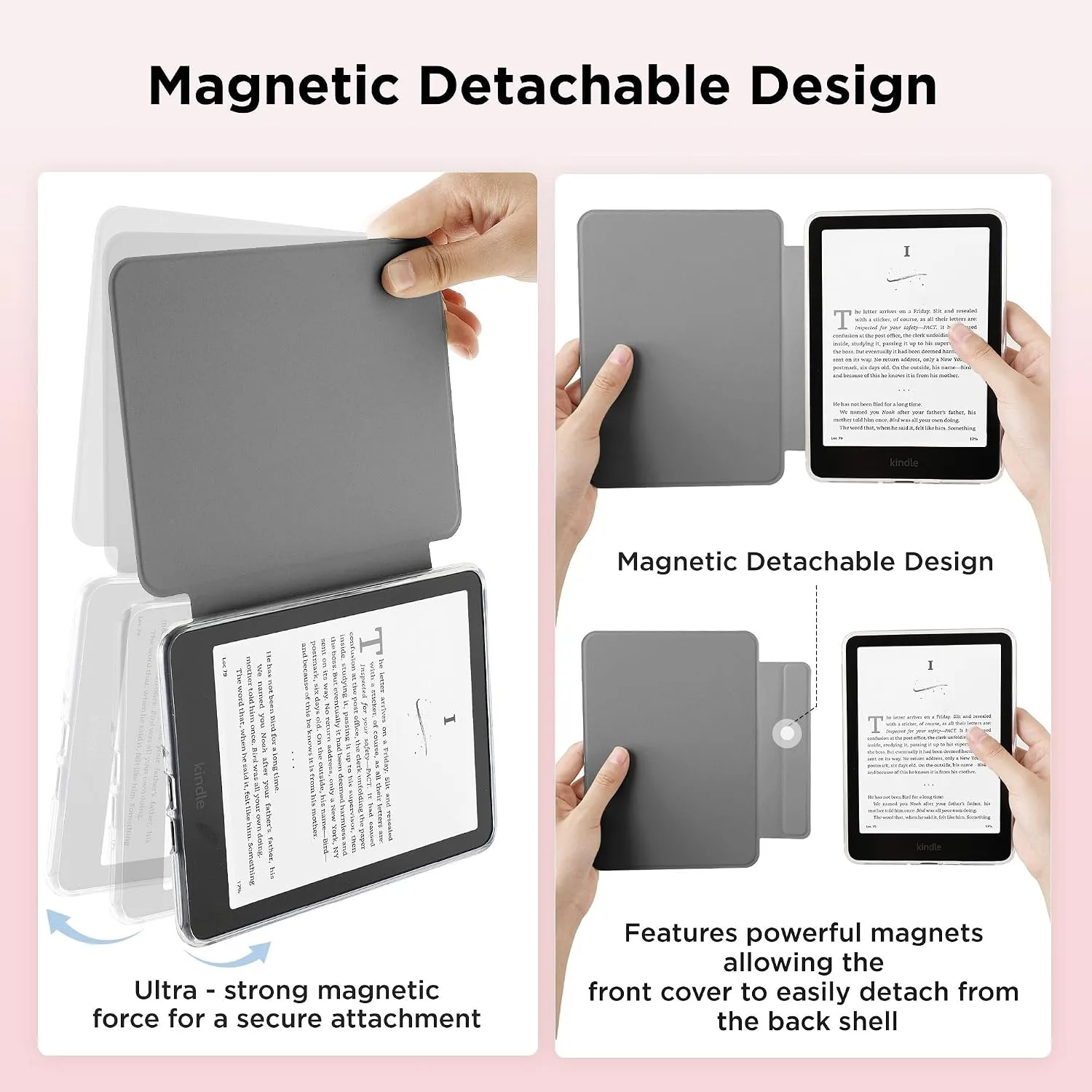 SESENSE Magnetic Case for 7'' Kindle Paperwhite 12th Gen 2024 & Colorsoft
