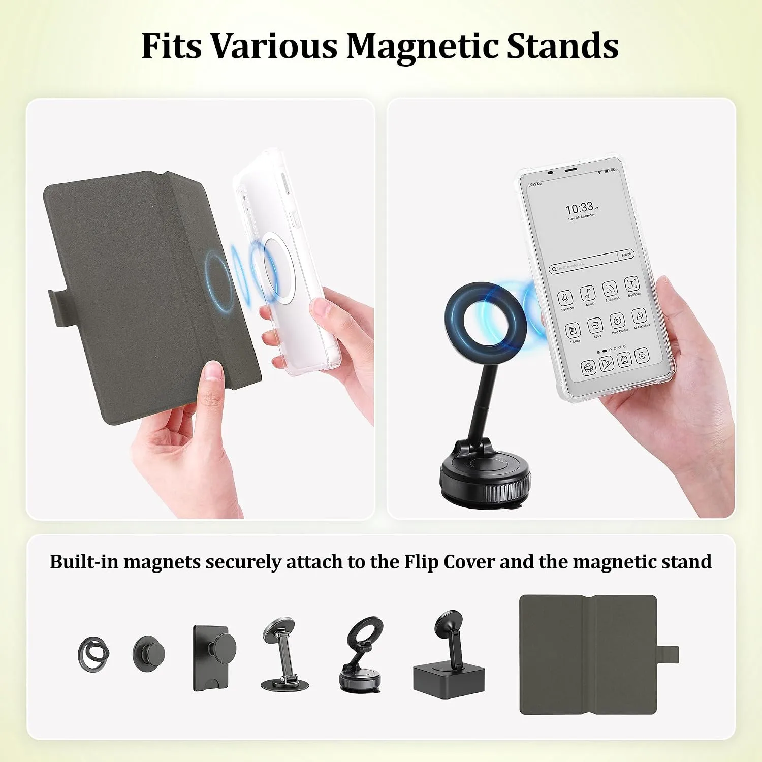2in1 Case for Onyx BOOX Palma 2 Magnetic Detachable Folio Cover