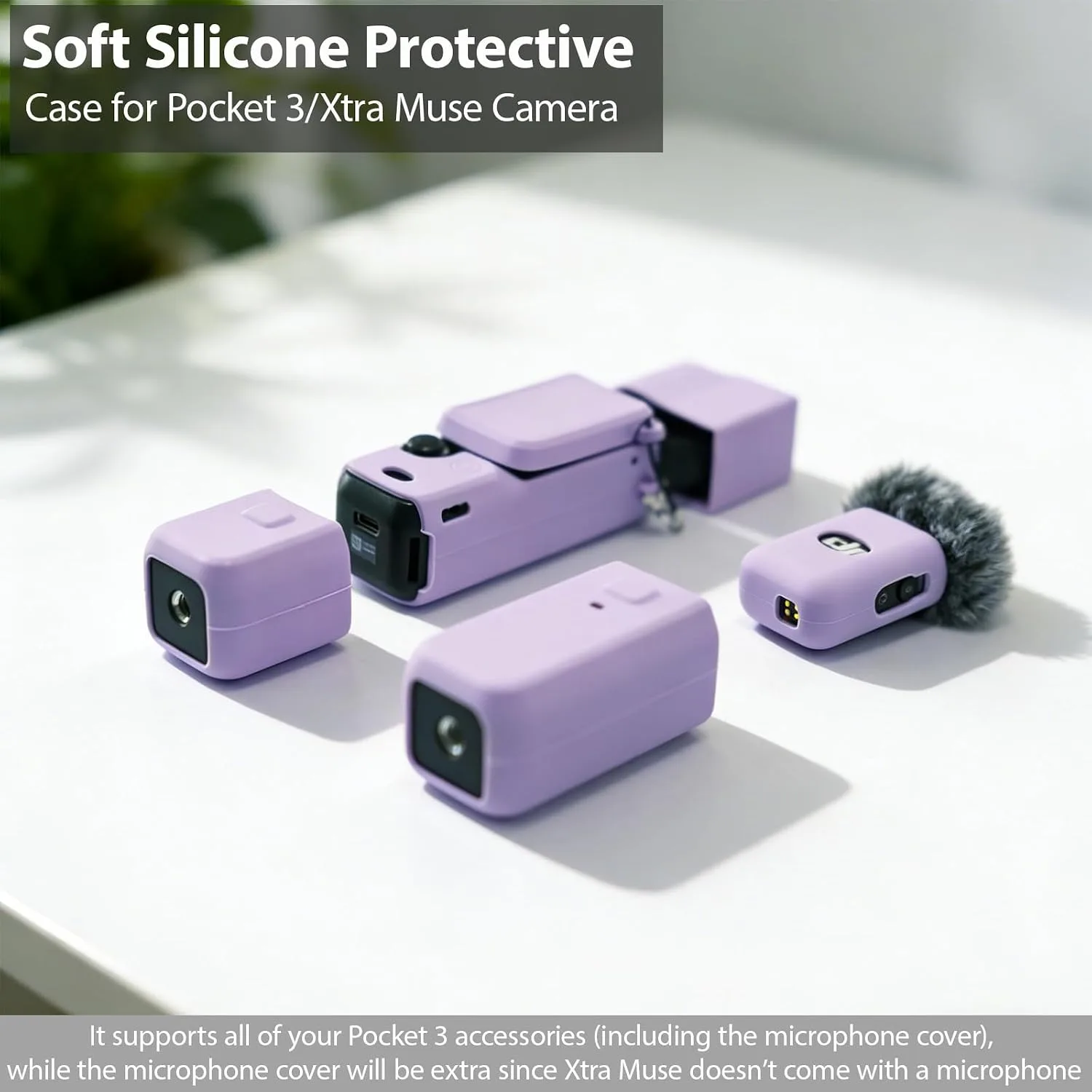 Case for DJI Osmo Pocket 3 / Xtra Muse Camera - Lilac