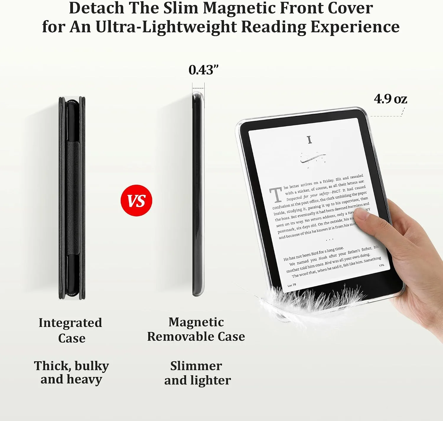 SESENSE Magnetic Case for 7'' Kindle Paperwhite 12th Gen 2024 & Colorsoft