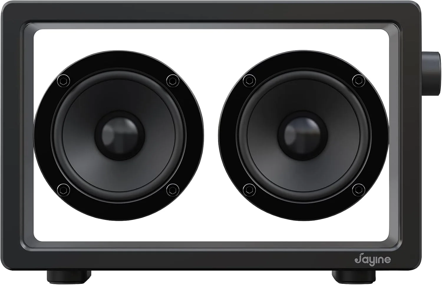JAYINE Cassette Portable Bluetooth Speaker, 16W Minimalist Speakers Bluetooth Wireless Loud, HD Powerful Sound and Wide Compatibility V5.3 for Indoor Outdoor - Black