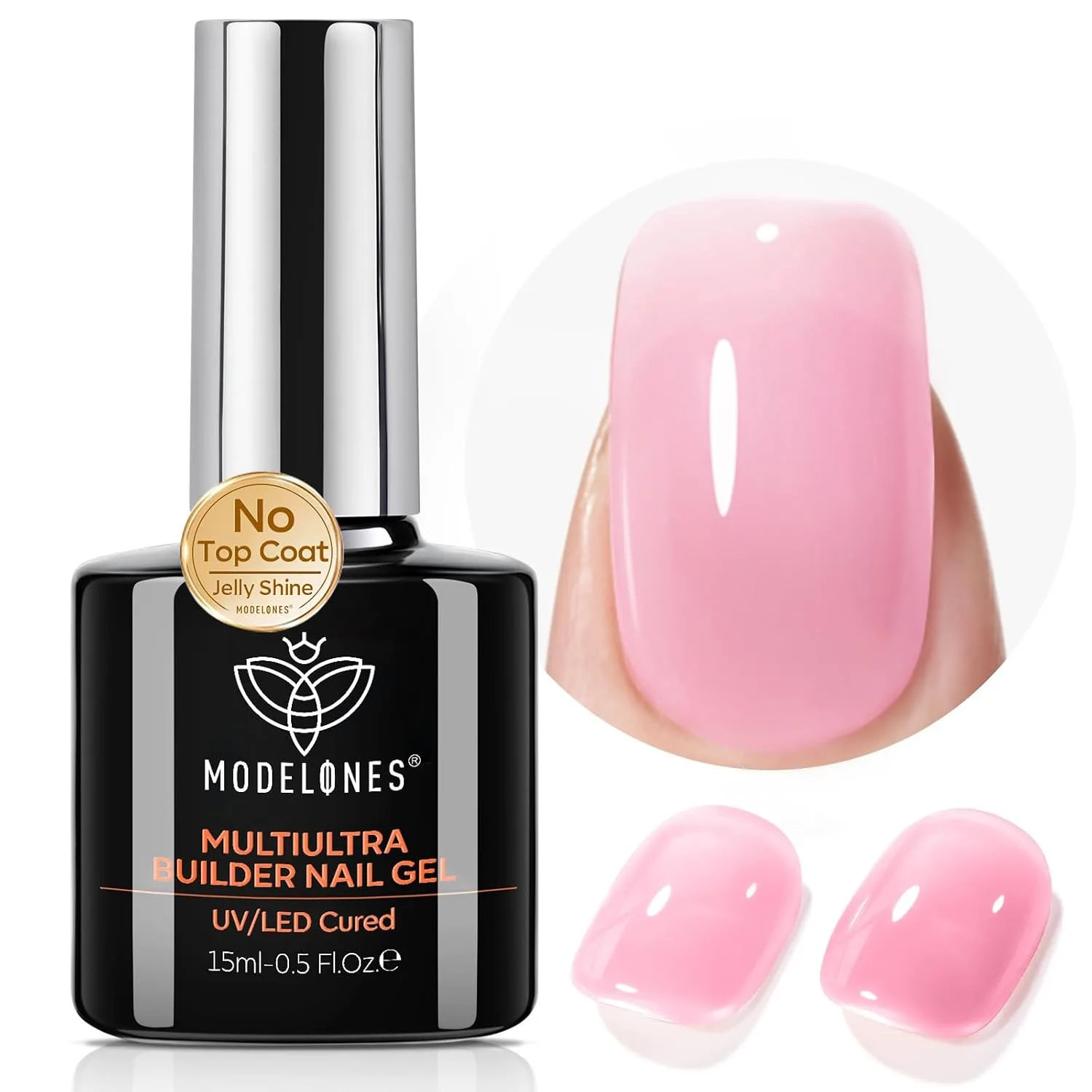 modelones Multiultra Builder Nail Gel, No Top Coat Needed Builder