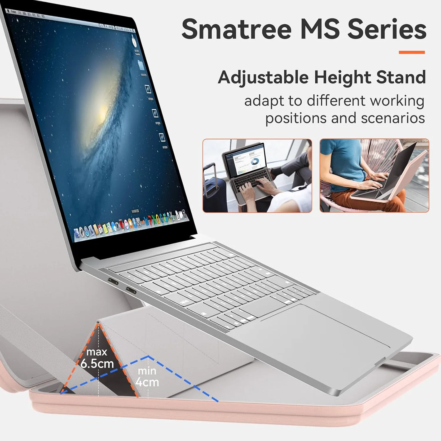Smatree MS59T Hard EVA Case with Stand for 14" ASUS Zenbook Duo 14 UX482