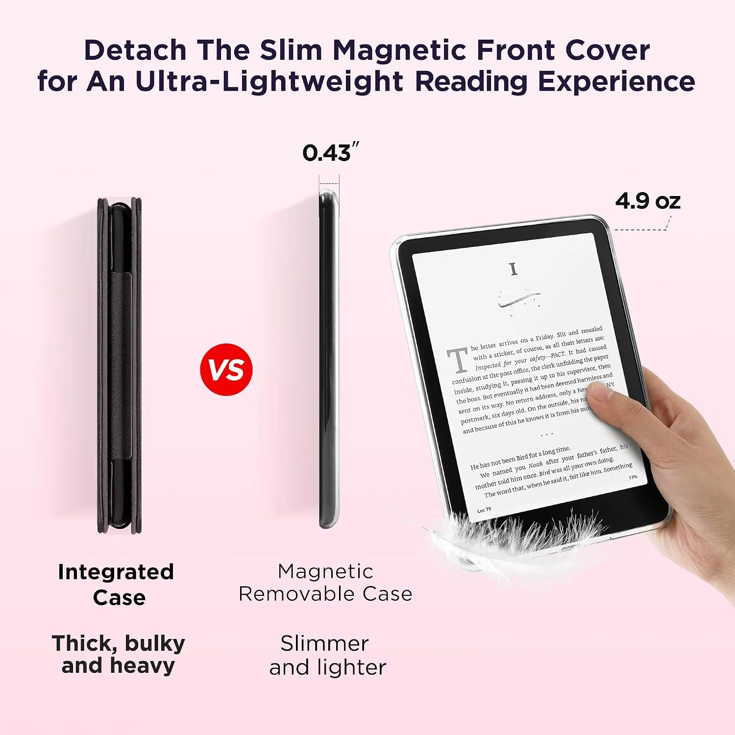 SESENSE Magnetic Case for 7'' Kindle Paperwhite 12th Gen 2024 & Colorsoft