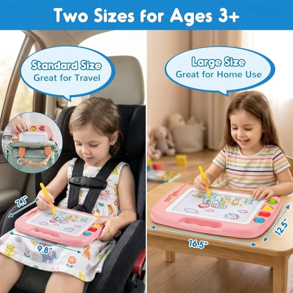 SGILE Magnetic Drawing Board for Kids, Toddler Doodle Toys, Large 16 × 13"