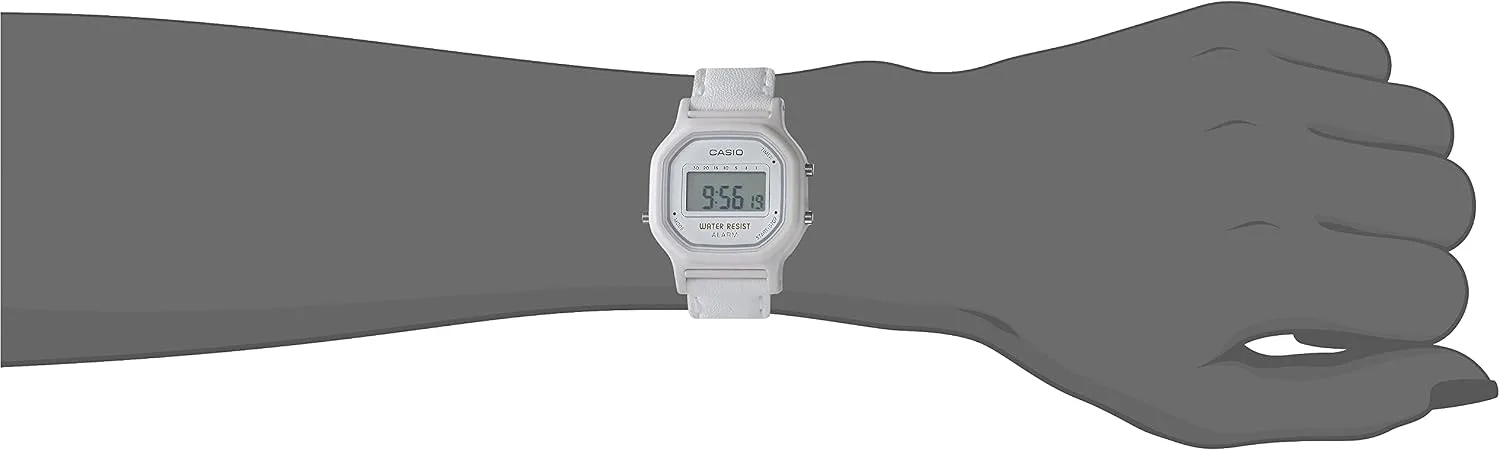 Casio Women's 'Vintage' Quartz Resin Casual Watch, Color:White