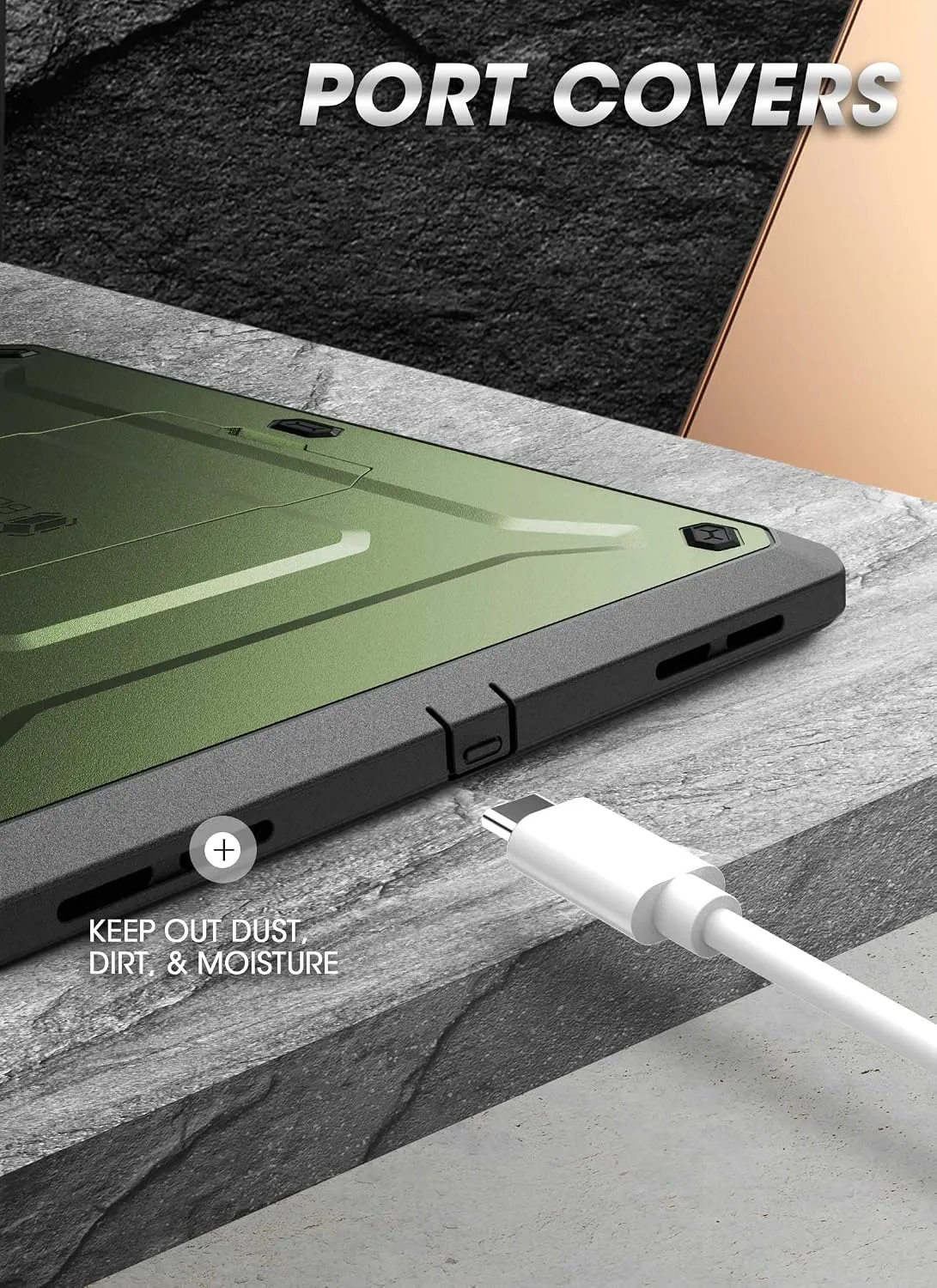 SUPCASE for iPad 11th Gen A16 11" 2025 Case with Screen Protector, Green