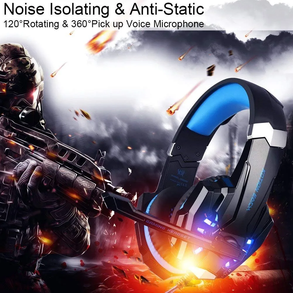 BlueFire Gaming Headset for PS5 PS4 PC, Wired Headphones with Mic