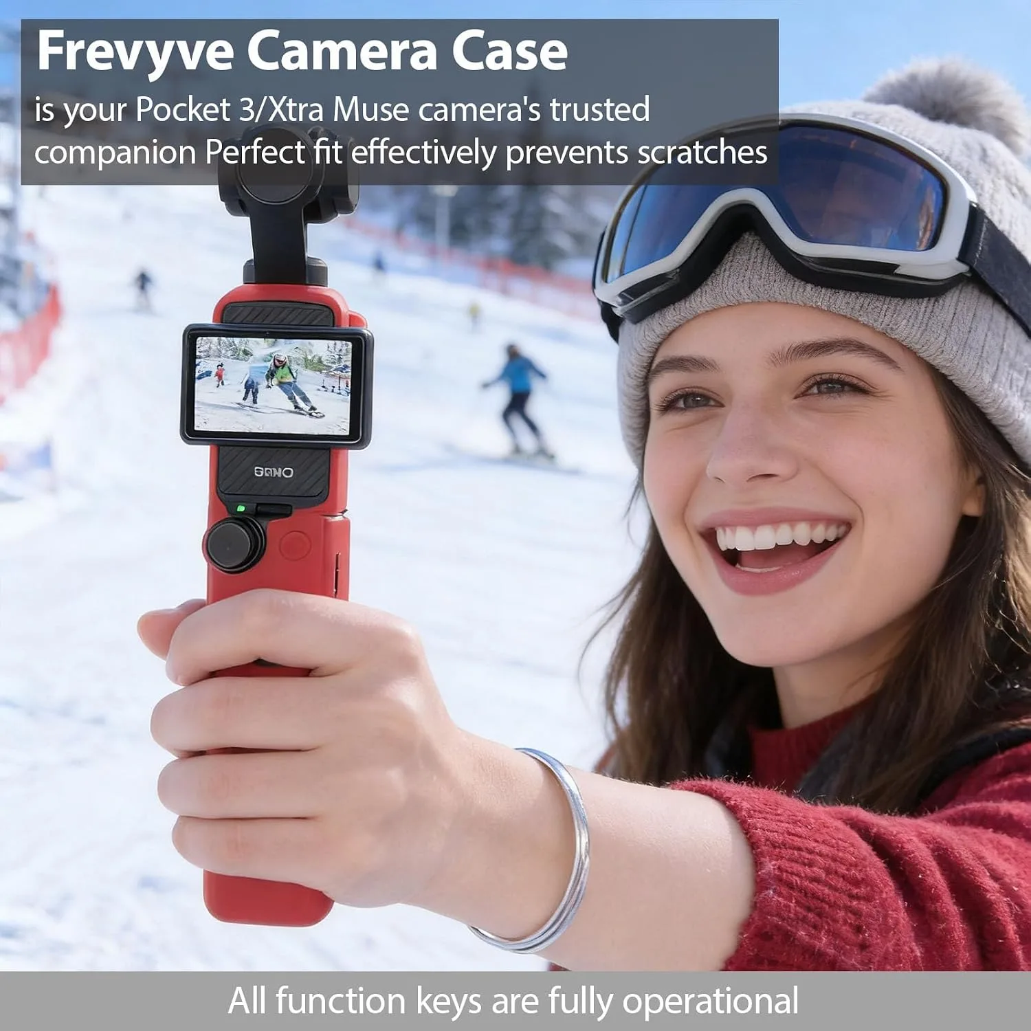 Case for DJI Osmo Pocket 3 / Xtra Muse Camera - Red