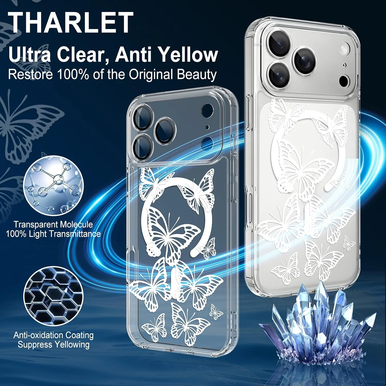 tharlet Magnetic for iPhone 17 Pro Max Case, Compatible with MagSafe