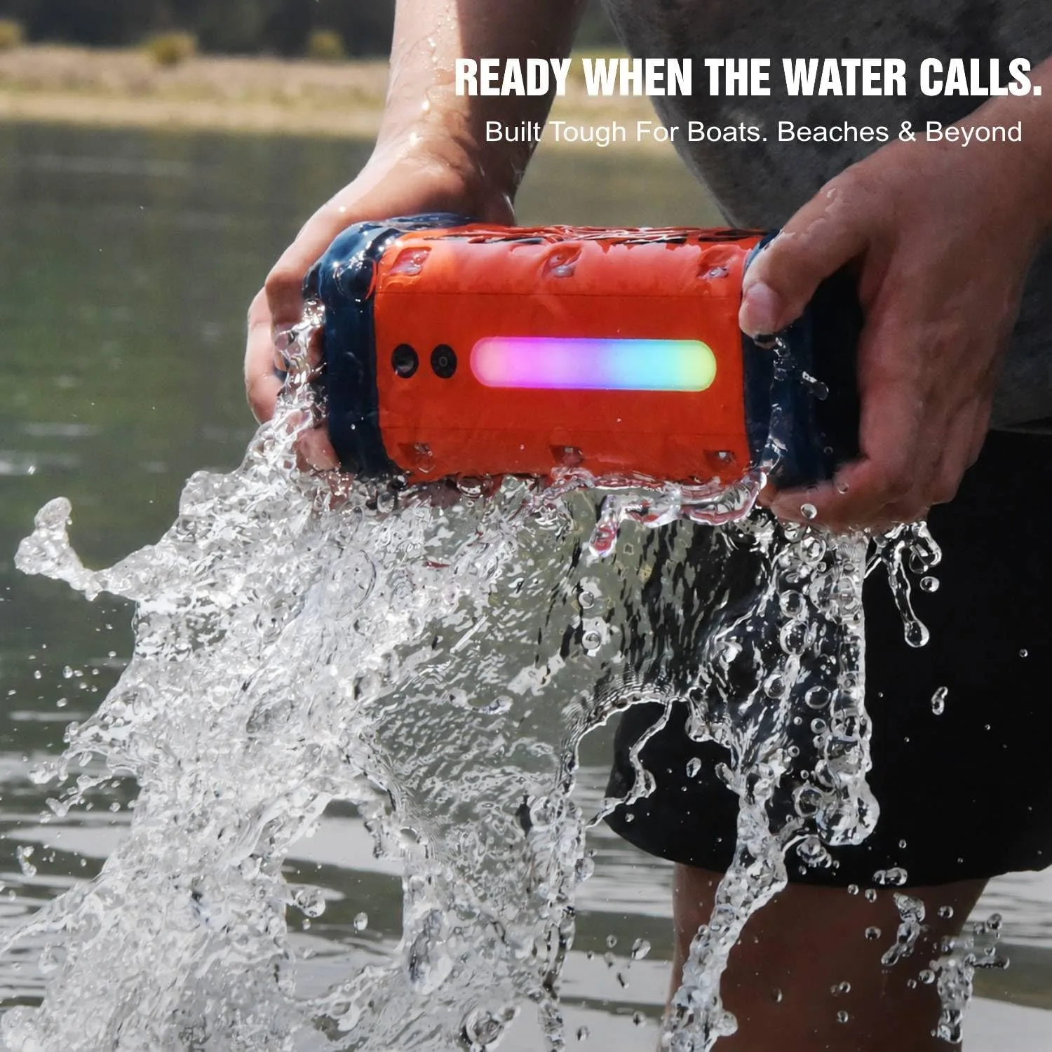 TRAVOR Magnetic Bluetooth Speaker Waterproof for Fishing & Tailgating