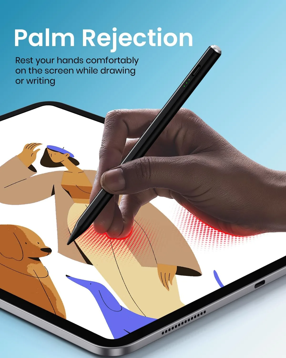 Hastraith Stylus Pen for iPad 2018-2026, 2X Faster Charge Apple iPad Pencil