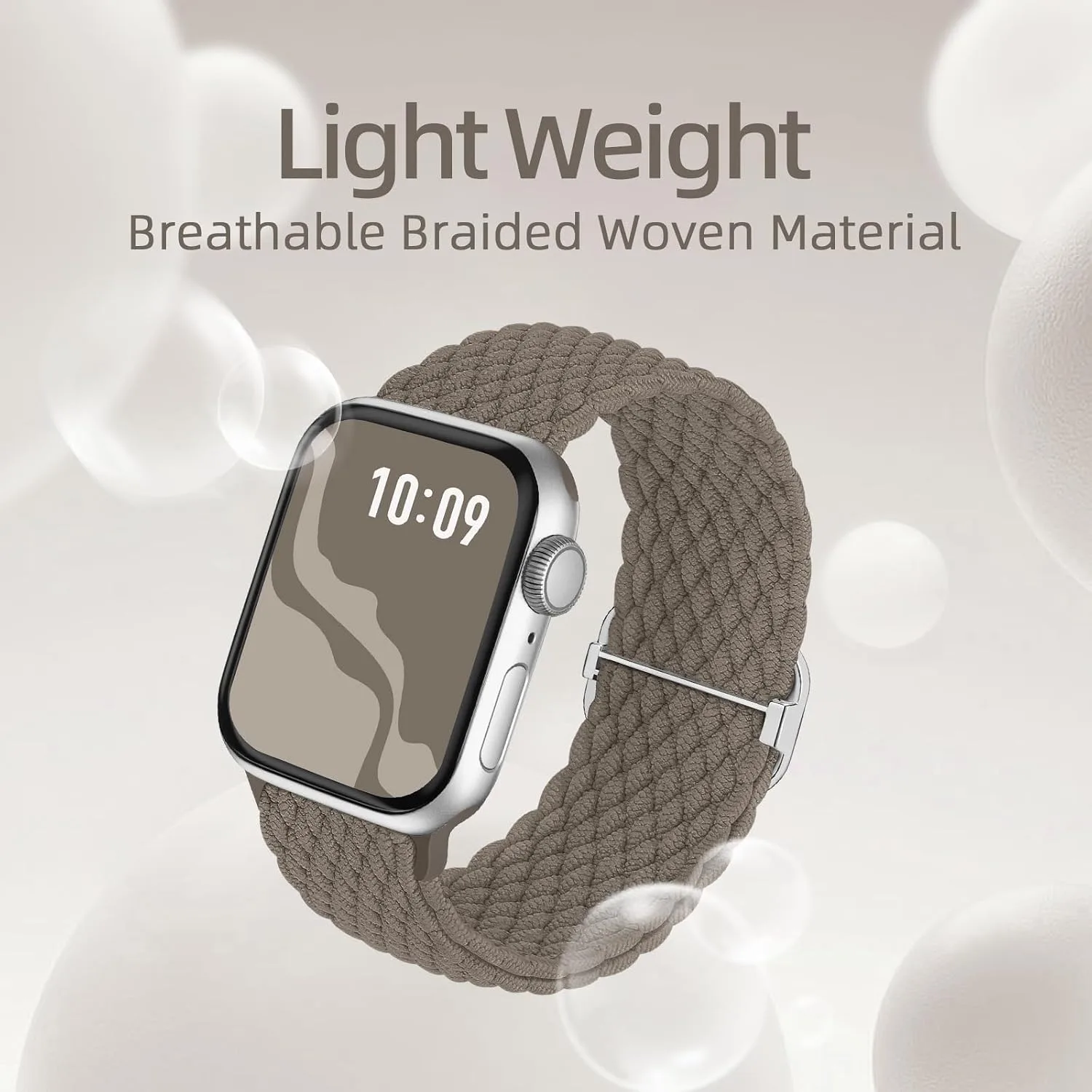 4 Pack Braided Stretchy Band Compatible with Apple Watch Bands Women Men