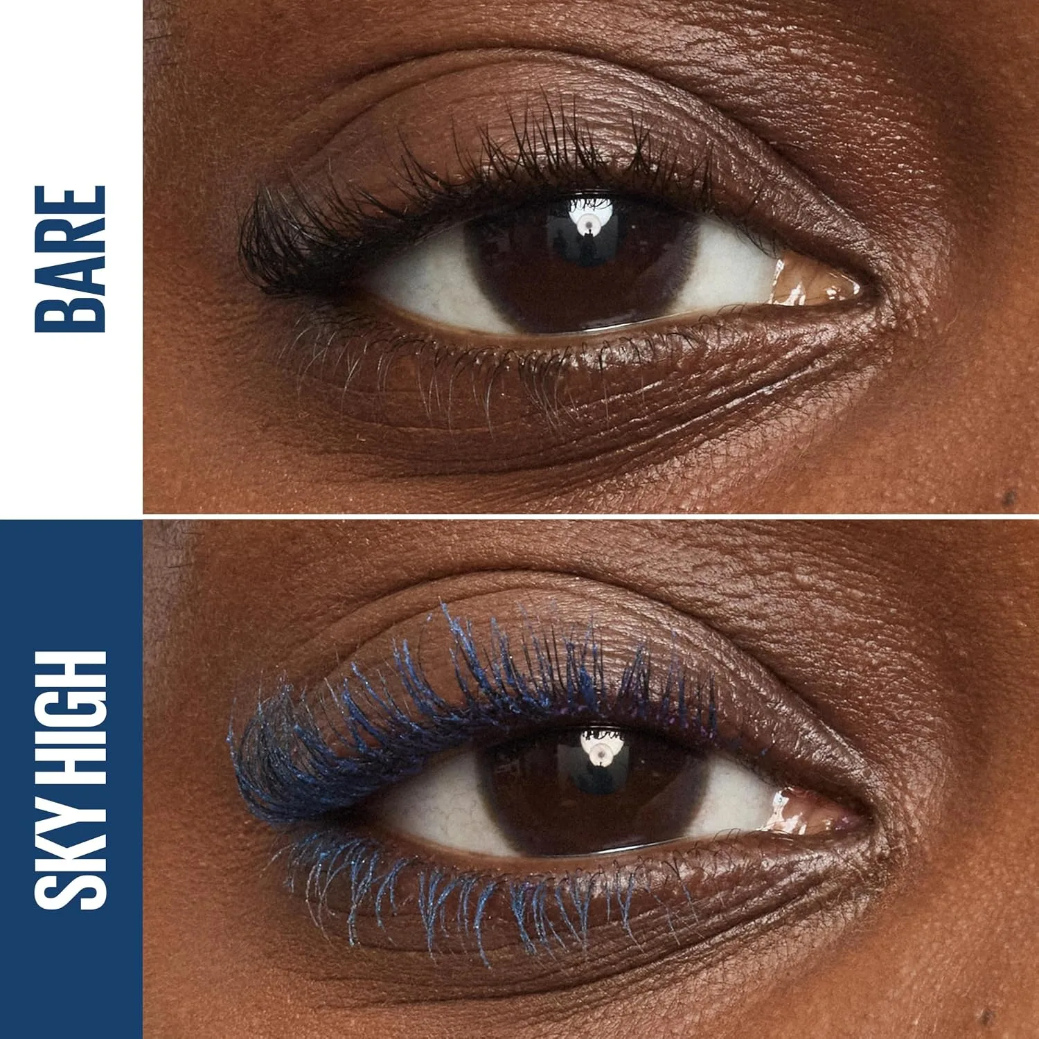 Maybelline Lash Sensational Sky High Mascara Makeup, Volumizing, Lengthening, Defining, Curling, Multiplying, Buildable, Washable Formula, Navy Records, 1 Count