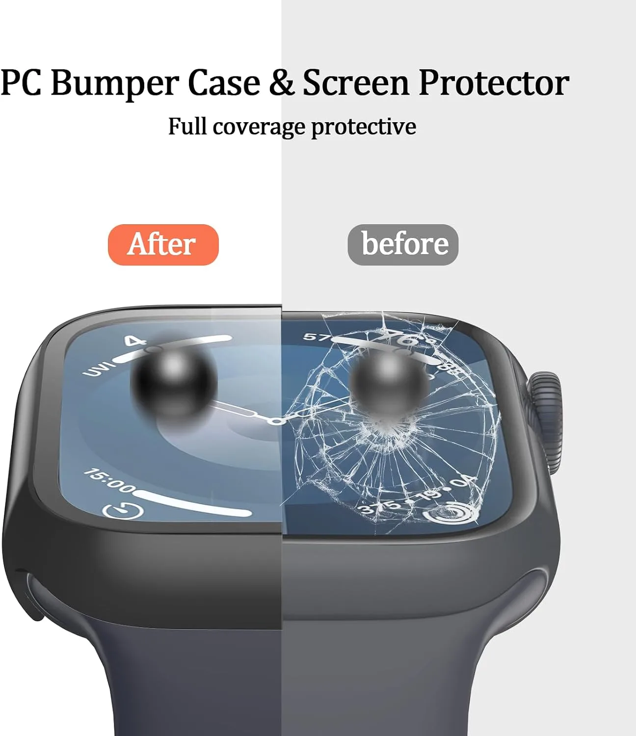 2 Pack Case for Apple Watch Series 11/10 42mm