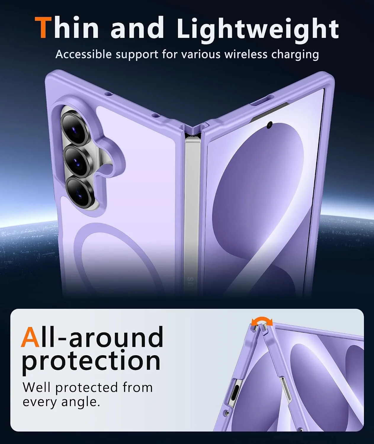 FNTCASE for Samsung Galaxy Z-Fold-8-Ultra Case Samsung Z Fold 7 Matte Case