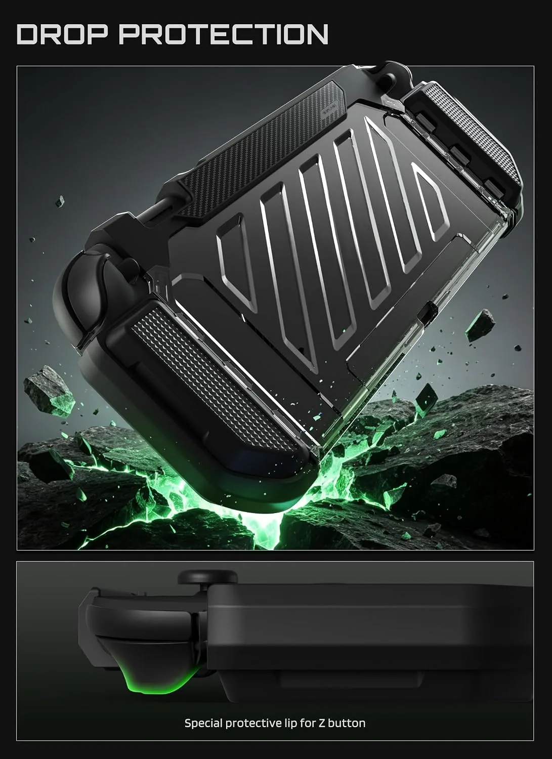 SUPCASE for Nintendo Switch 2 Case 2025, Joy Con Remove Friendly, Black