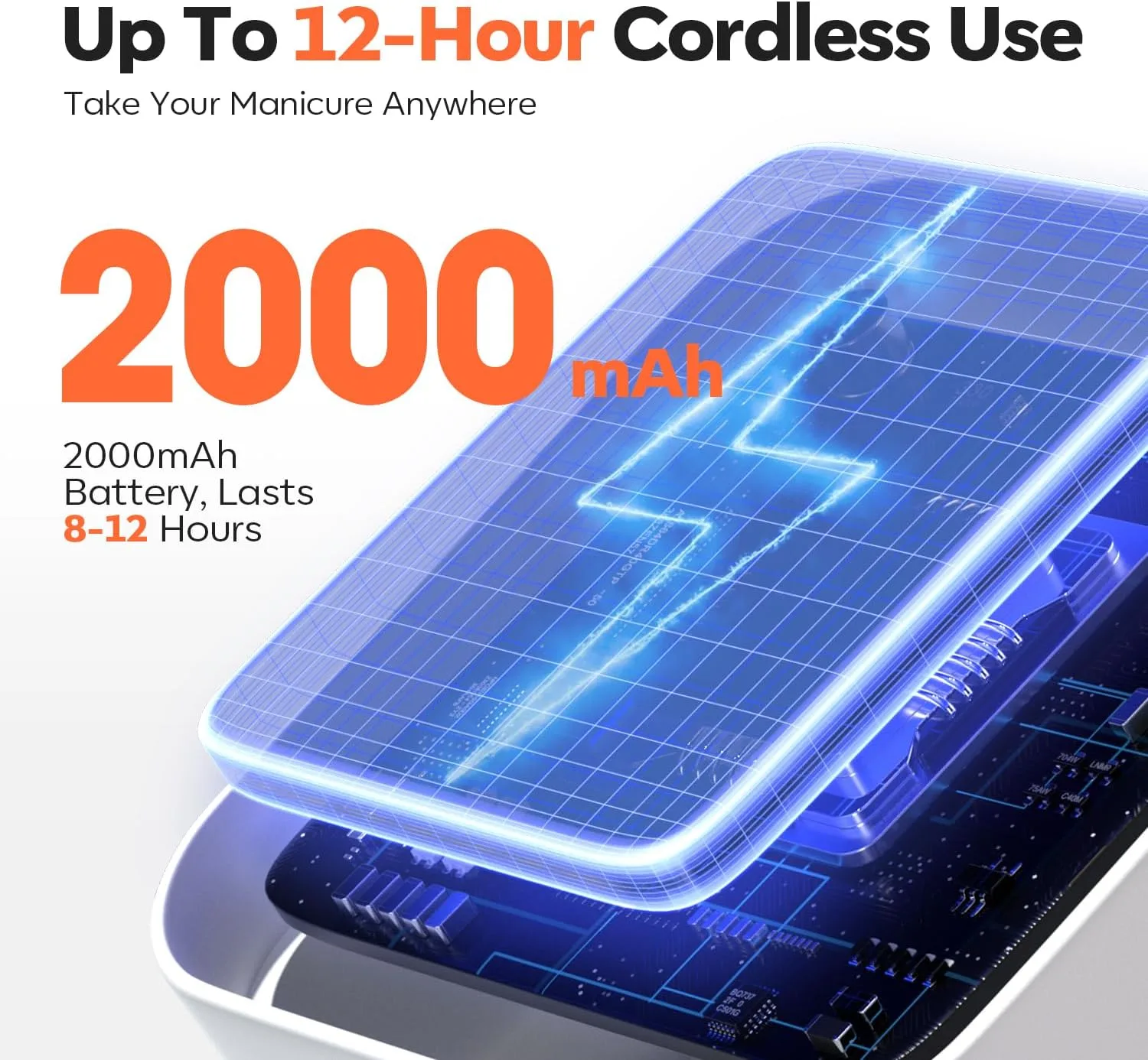 modelones Cordless UV Nail Lamp Mini Led Light Gel Polish Fake Nails Fast