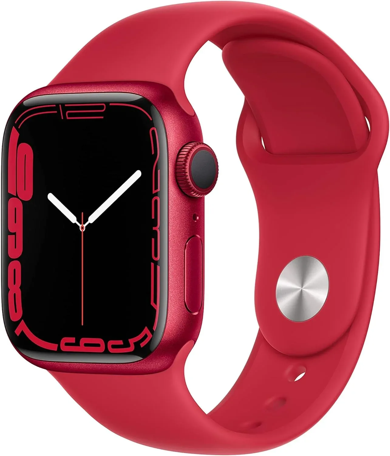 Apple Watch Series 7 GPS 41MM Caja Aluminio Rojo con Correa Sport Roja Renewed