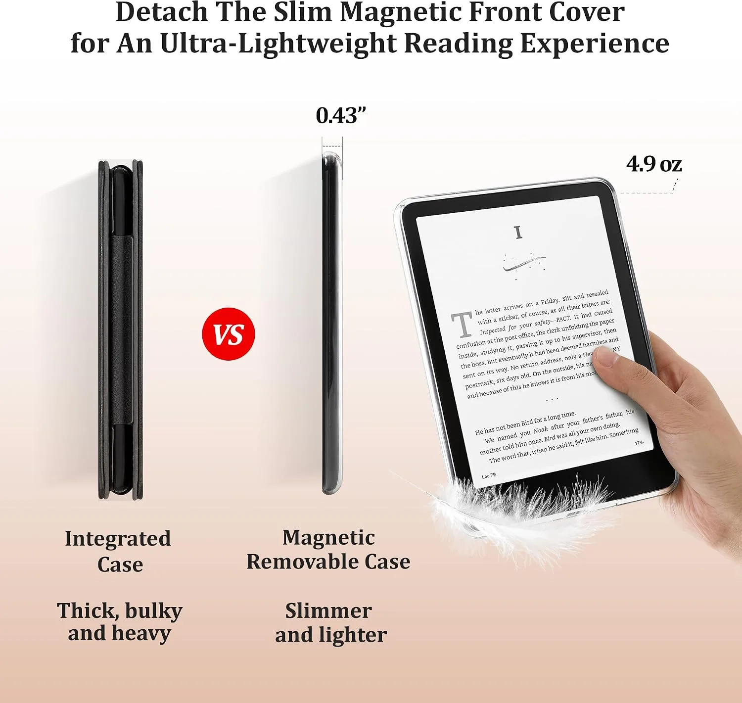 SESENSE Magnetic Case for 7'' Kindle Paperwhite 12th Gen 2024 & Colorsoft