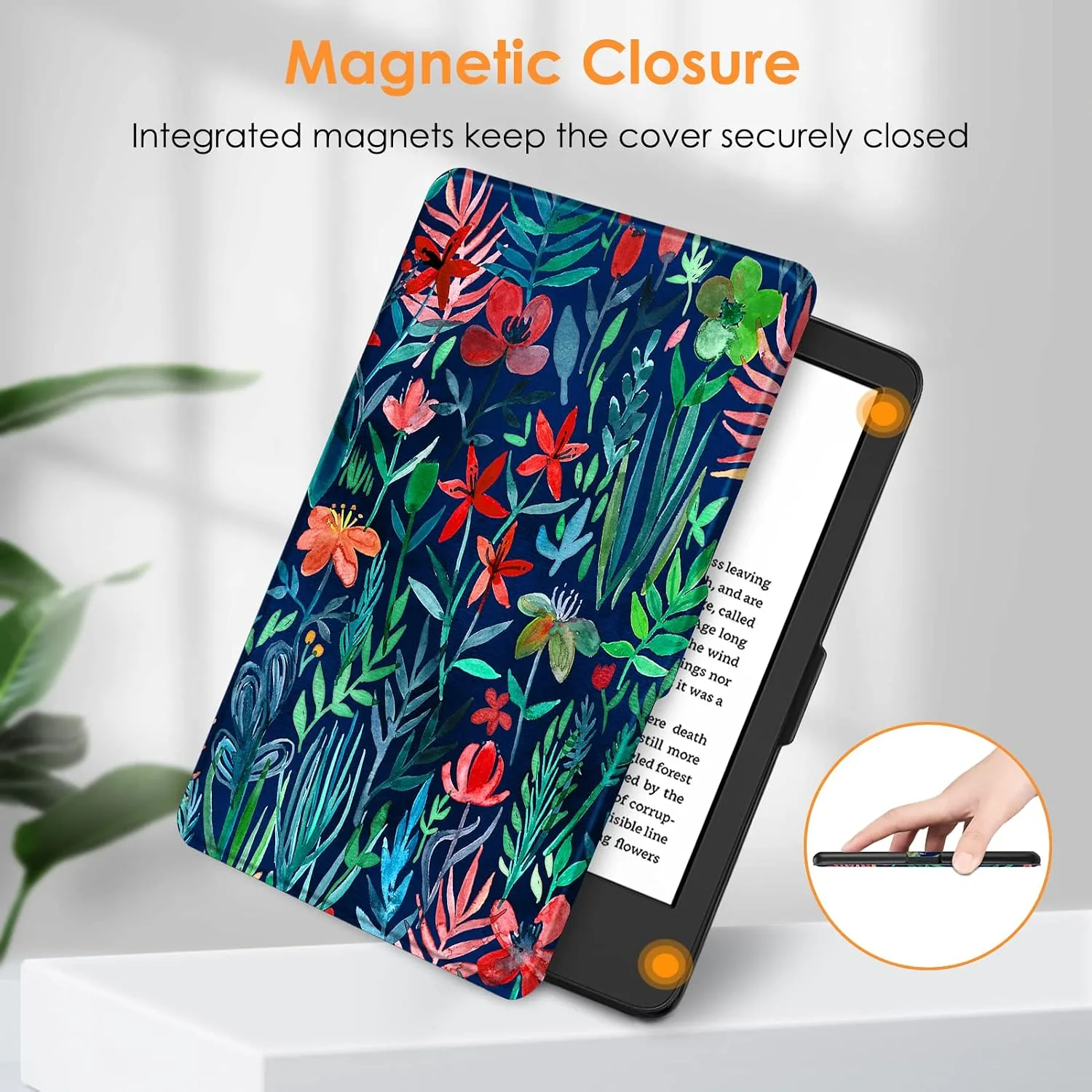 Fintie Slimshell Case for 6" Kindle 2024/2022 11th Generation, Jungle Night