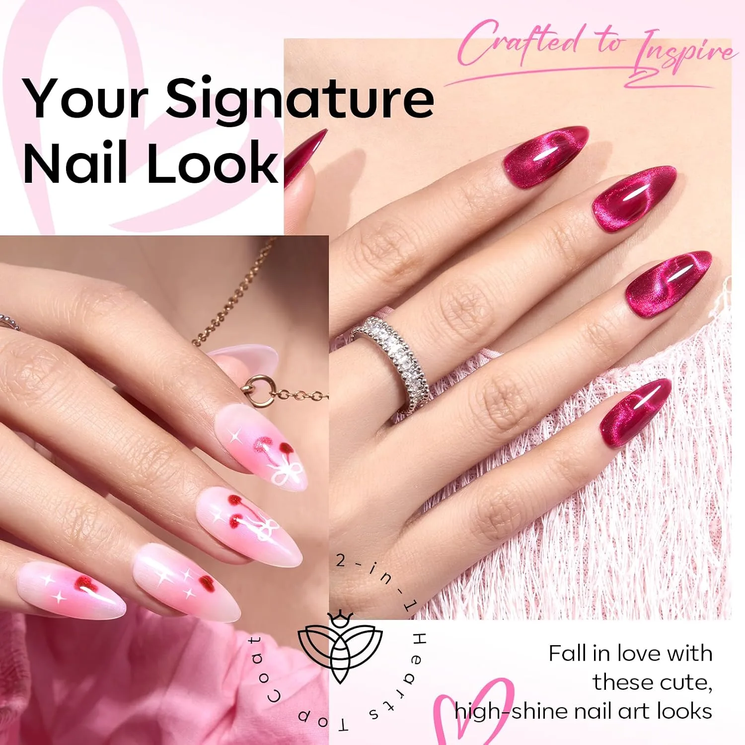 modelones Cat Eye Gel Nail Polish Set Jelly 6Colors