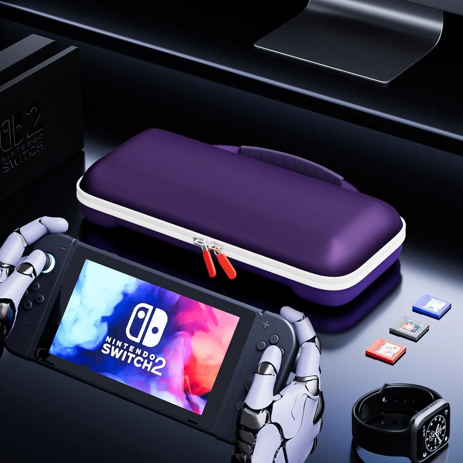 ProCase Carrying Case for Nintendo Switch 2 2025, Slim Travel Case -Purple