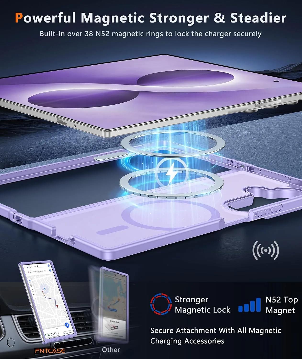FNTCASE for Samsung Galaxy Z Fold 8 Ultra / Z Fold 7 Case, Fit for Magsafe